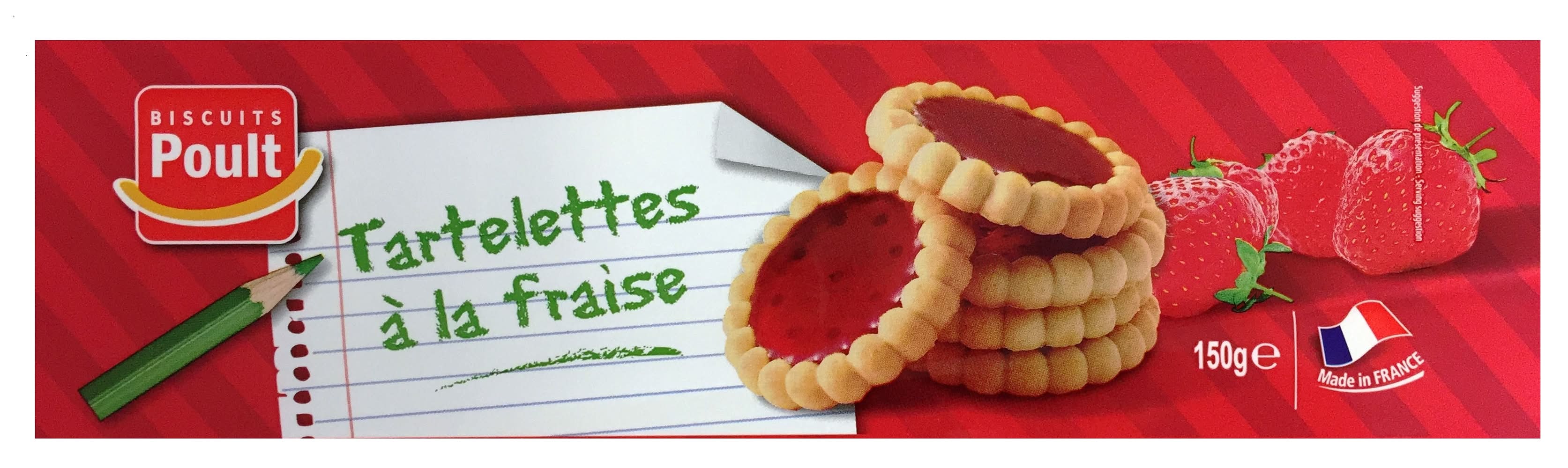 Poult - Tartelettes à la fraise (150g)