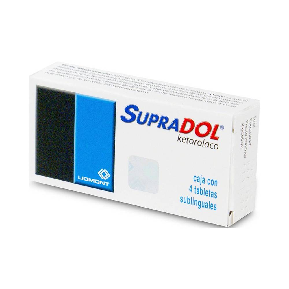 Liomont supradol ketorolaco tabletas 30 mg (4 un)