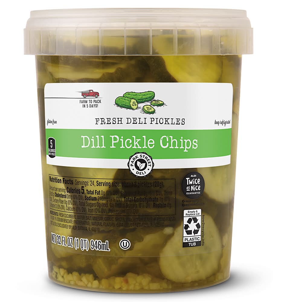 Park Street Deli Fresh Dill Pickle Chips (32 fl oz)