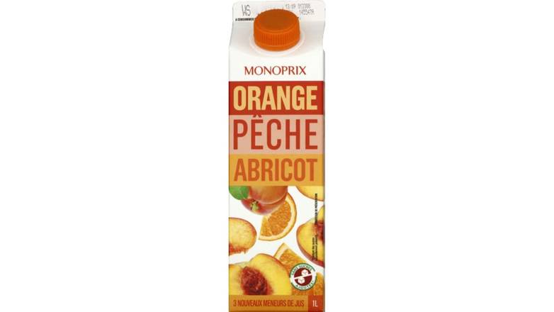 Monoprix Nectar à l'orange, pêche et abricot La brique de 1L