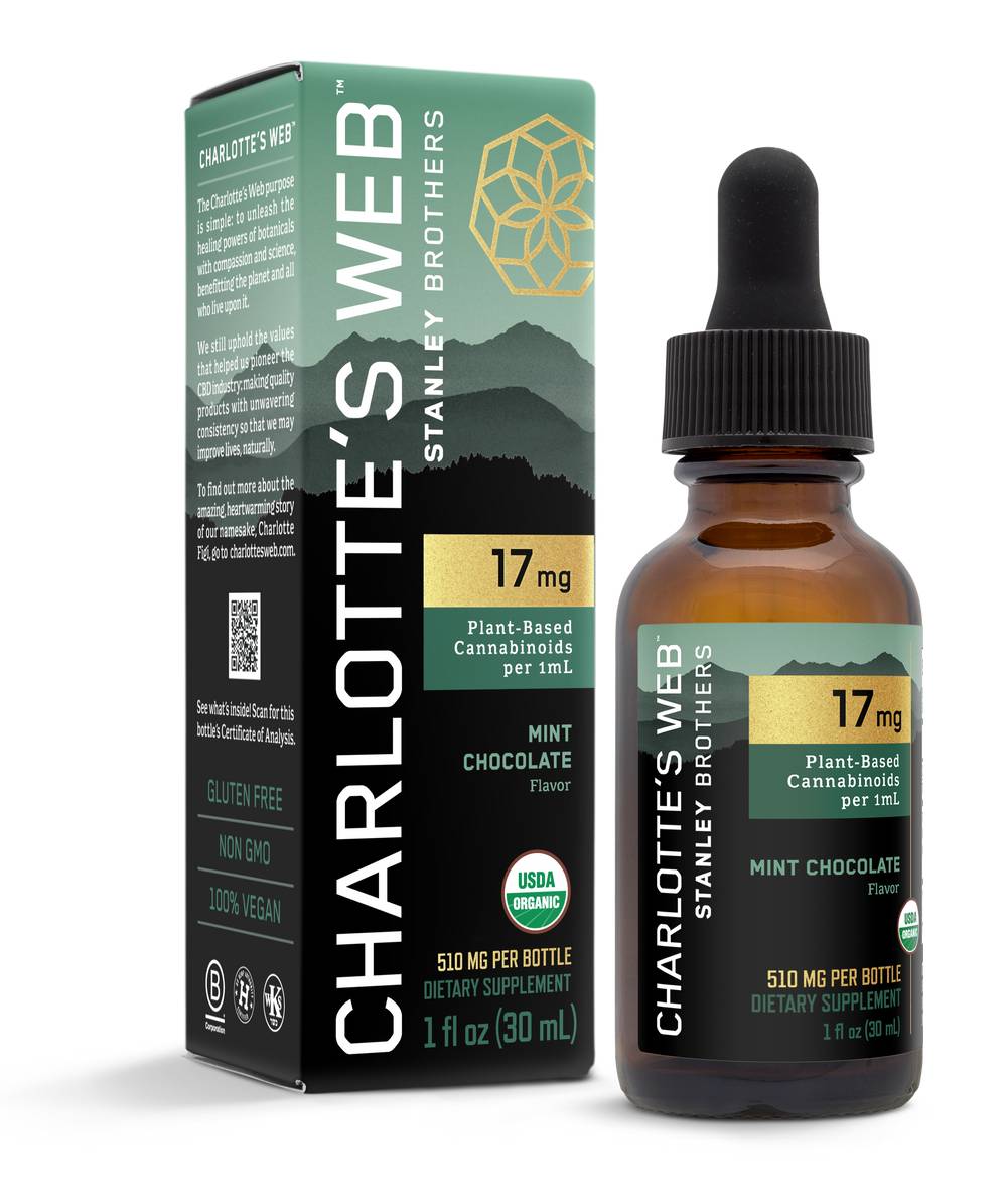 Charlotte's Web Mint Chocolate Flavor Hemp Extract (1 fl oz)