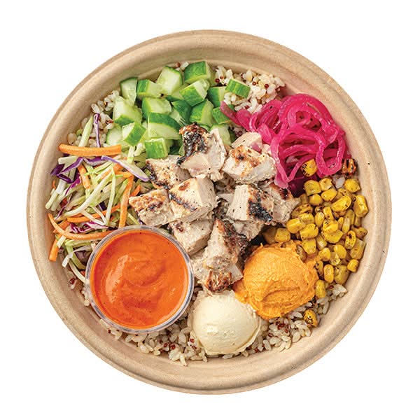 Wegmans Harissa Chicken Bowl with Quinoa Brown Rice