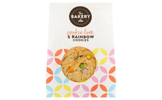 ASDA Baker's Selection Rainbow Cookies 5PK