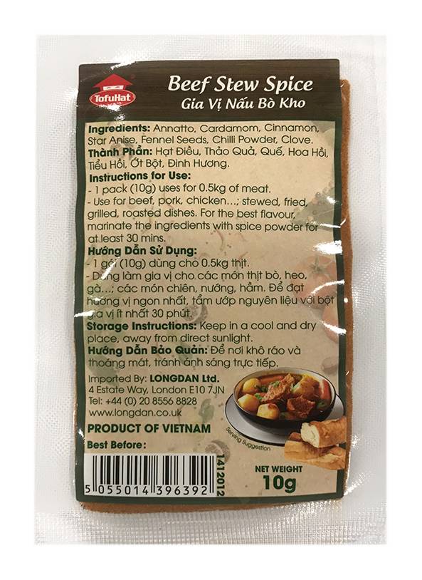 Tofuhat Beef Stew Spice (10g)