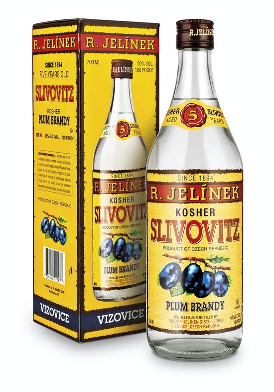 R. Jelinek Kosher Slivovitz Plum Brandy Liquor (750 ml)