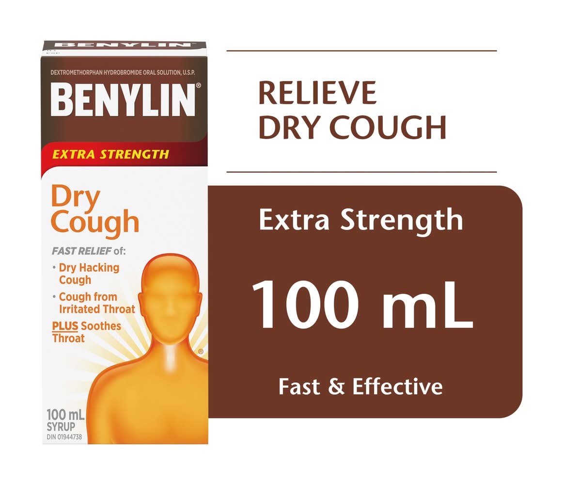 Benylin Extra Strength Dry Cough Syrup (100 ml)
