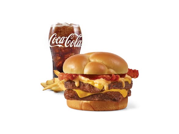 Cheesy Bacon Cheeseburger, Double Combo