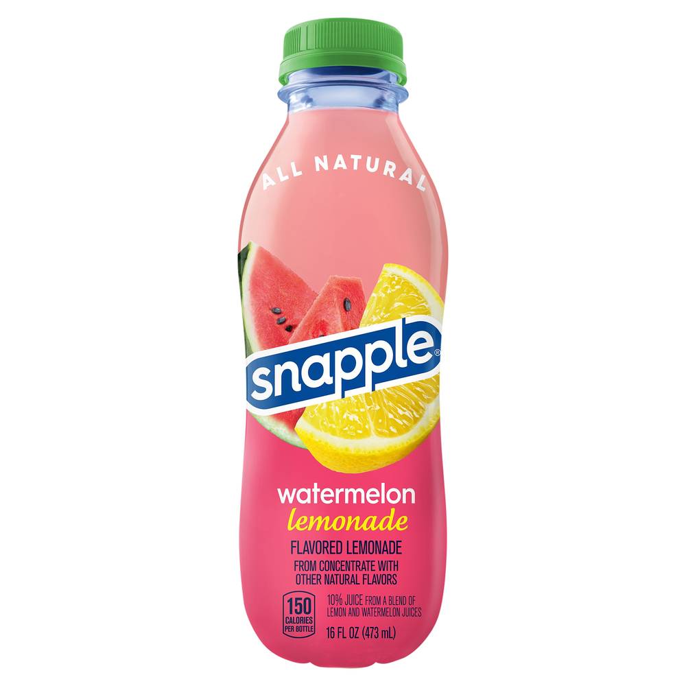 Snapple All Natural Watermelon Lemonade Juice (16 fl oz) (lemon)