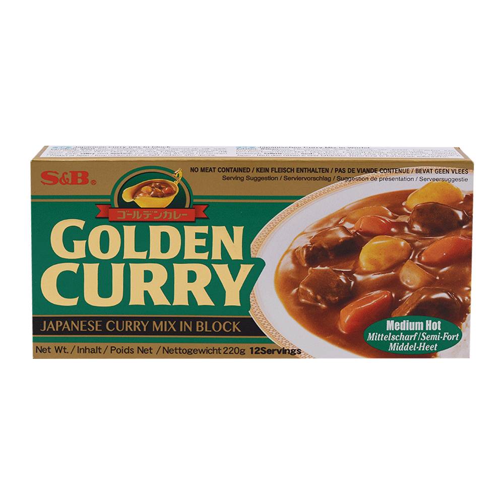S&B Golden Curry Sauce Mix Med-Hot
