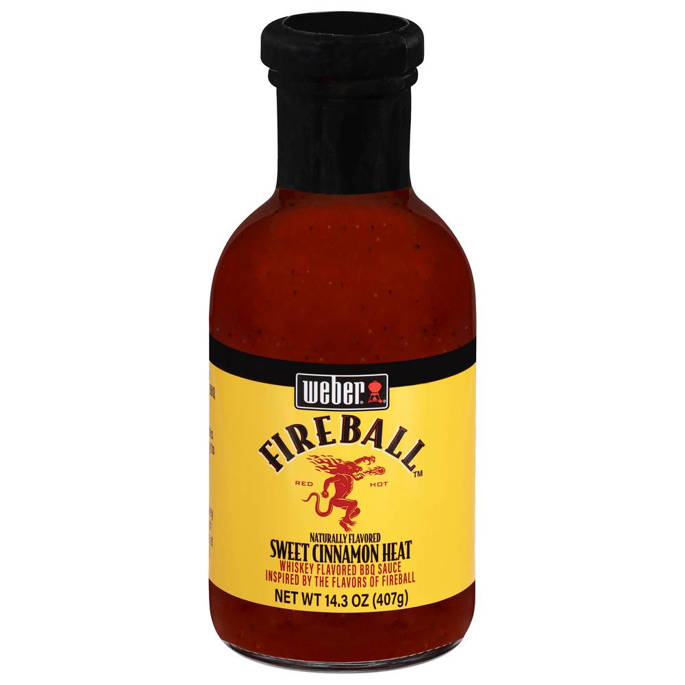 Weber Fire Ball Sweet Cinnamon Heat Bbq Sauce, Whiskey (14.3 oz)