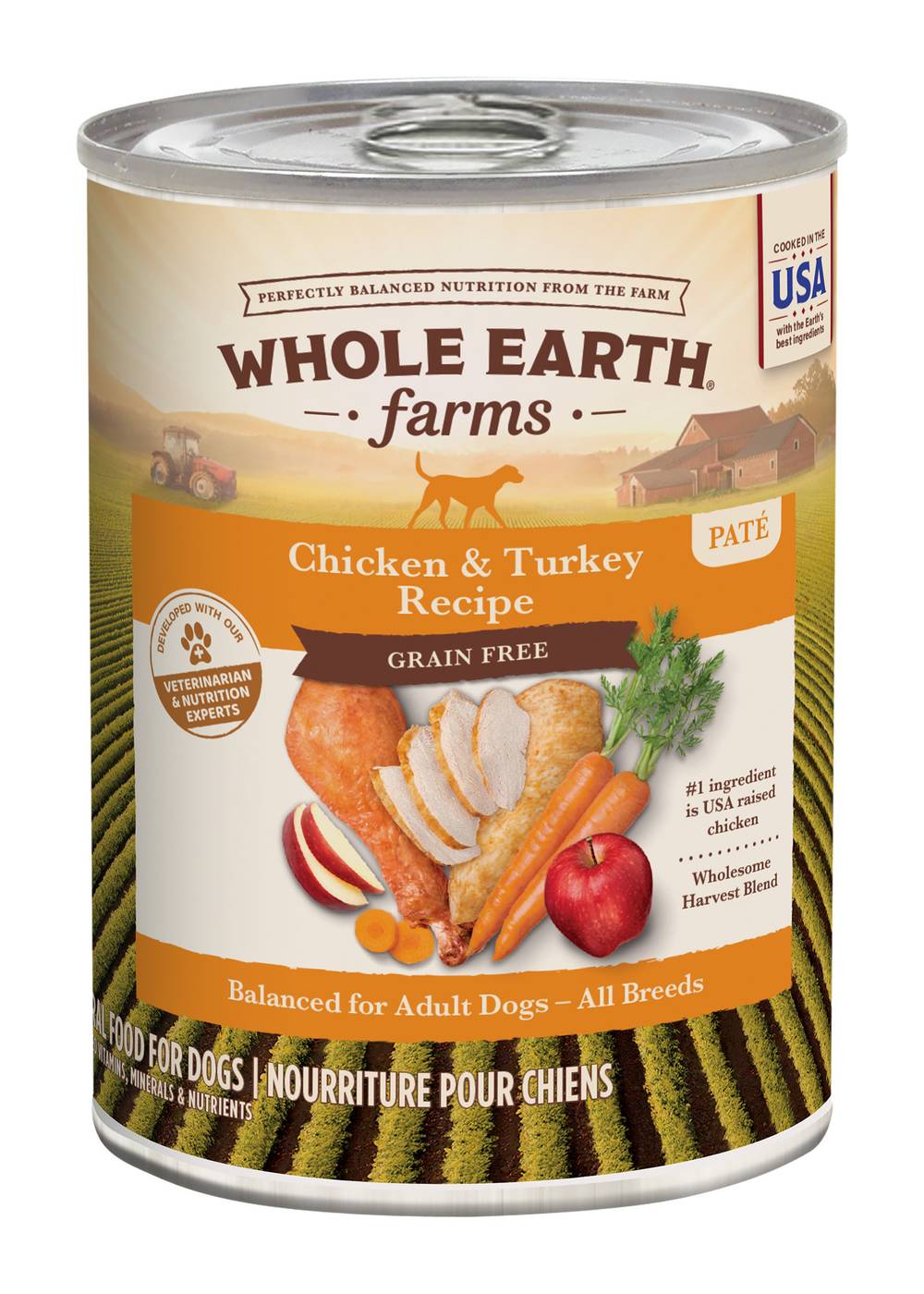 Whole Earth Farms Grain-Free Chicken & Turkey Recipe Canned Dog Food (12.7 oz)