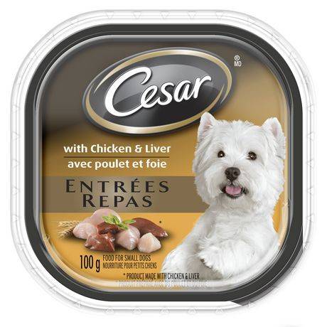 Cesar Entrées: With Chicken and Liver 100g (100g, wet dog food)