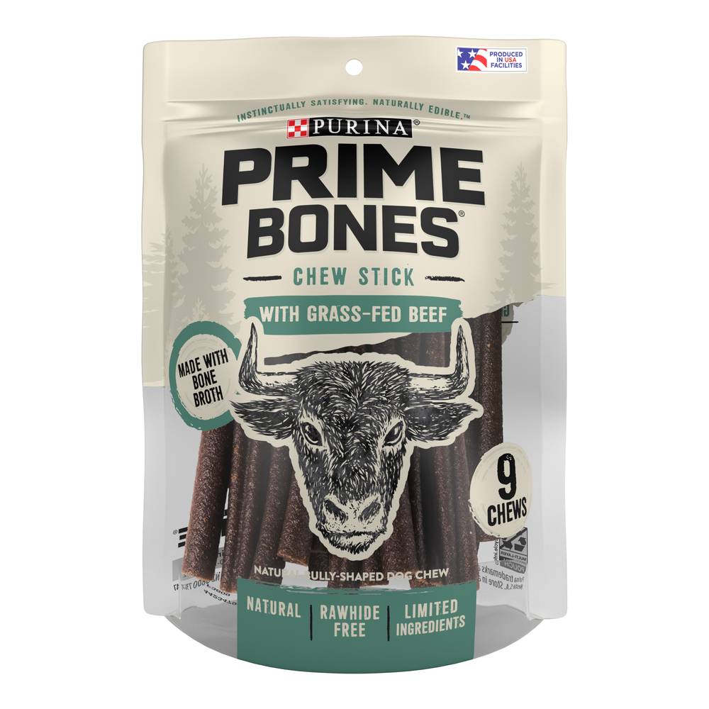 Purina Prime Bones Chew Stick With Grass-Fed Beef Dog Chew