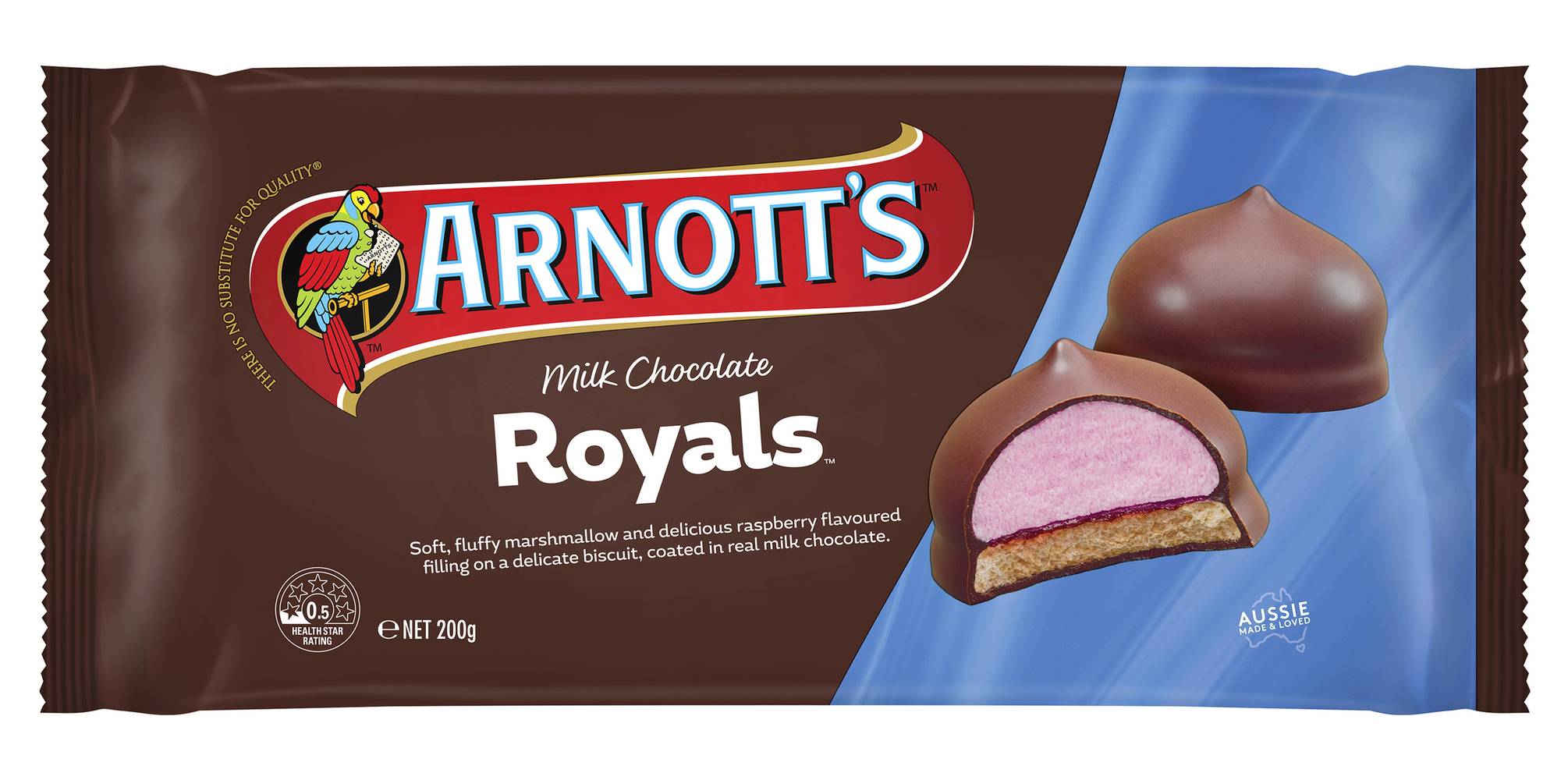 Arnott's Royals Biscuits, Milk Chocolate (200g, 12 pack)