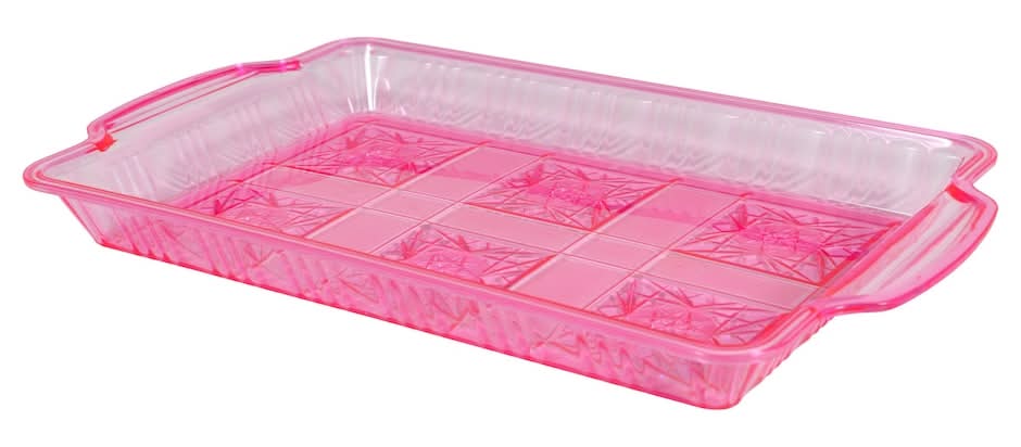 Crafters Square Tray, 13x8 in , Light Pink