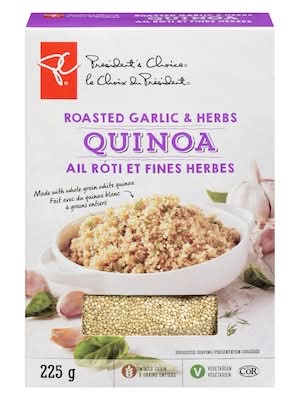 President's Choice Quinoa À L'Ail Rôti Et Aux Fines Herbes / Roasted Garlic & Herb Quinoa 225.0 G