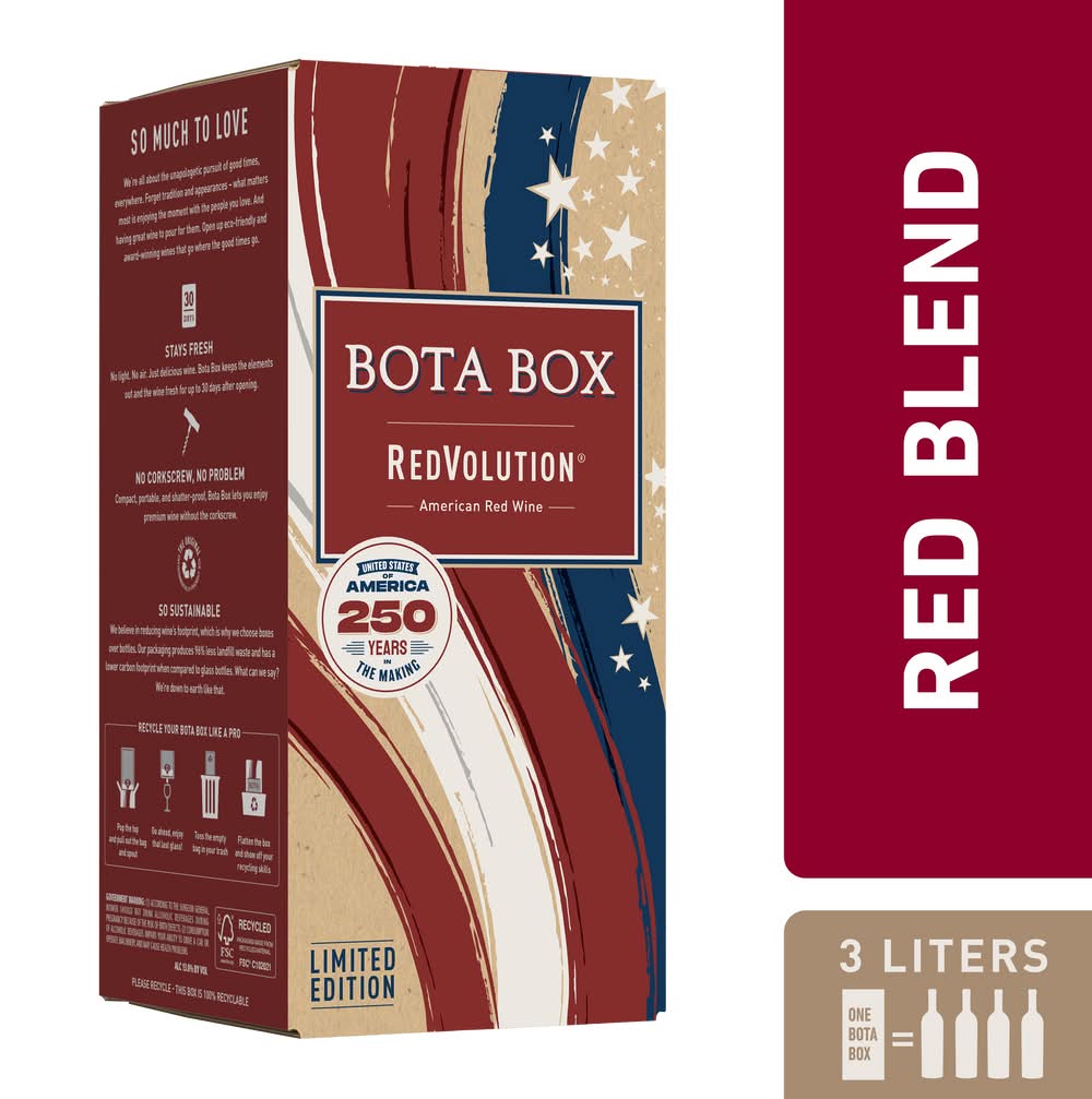 Bota Box Redvolution Red Wine (4 x 750 ml)