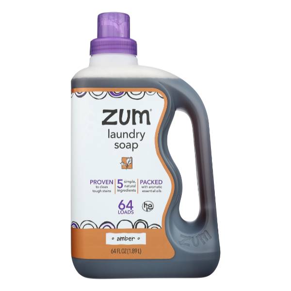 Zum Liquid Laundry Soap, Amber (64 fl oz)
