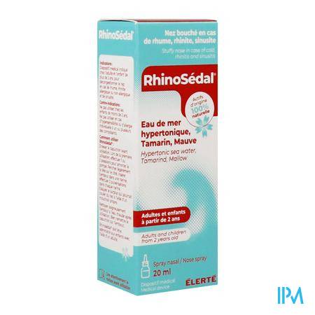 Rhinosedal Spray Nasal Solution Nasale Hypertonique D'eau De Mer Tamarin Et Mauve 20ml Orl - Santé