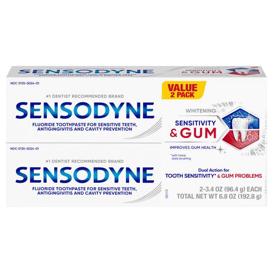 Sensodyne Sensitivity & Gum Teeth Whitening Toothpaste