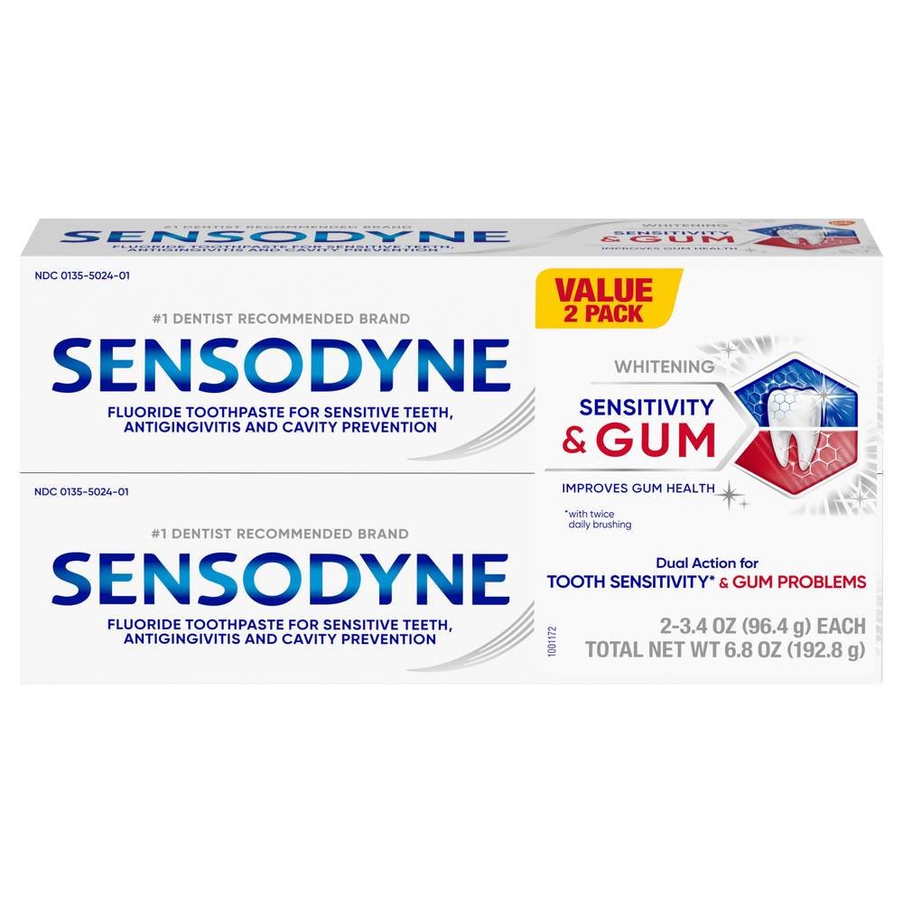 Sensodyne Sensitivity & Gum Teeth Whitening Toothpaste (6.8 oz)