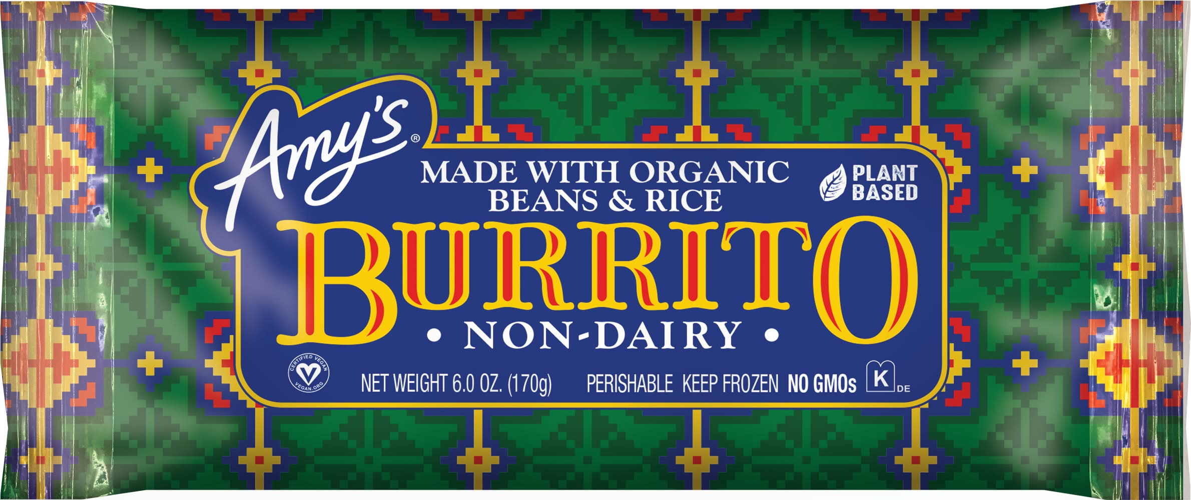 Amy's Non-Dairy Burrito, Beans & Rice (6 oz)