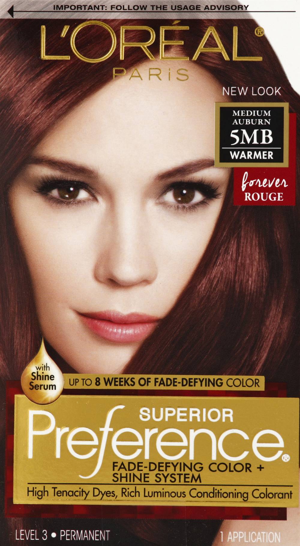 L'Oréal 5Mb Medium Auburn Superior Preference Permanent Color (9.6 oz)