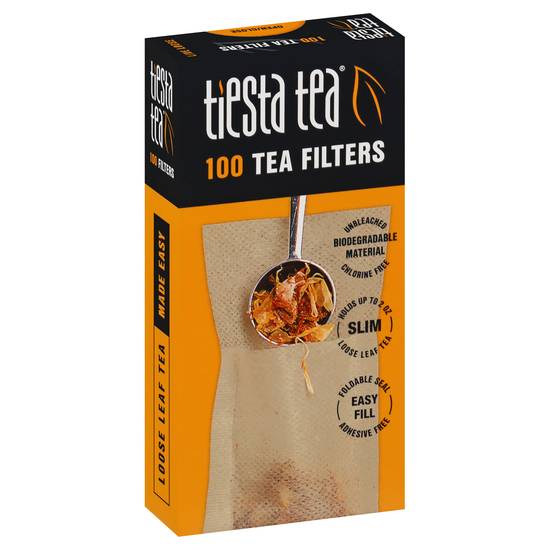 Tiesta Tea Unbleached Biodegradable Tea Filters (100 tea filters)