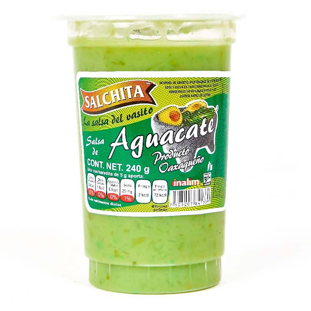 Salchita salsa de aguacate