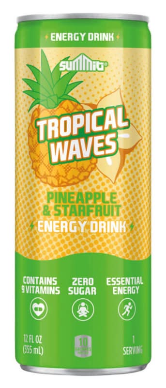 Summit Tropical Waves Energy Drink, Pineapple-Starfruit (12 fl oz)