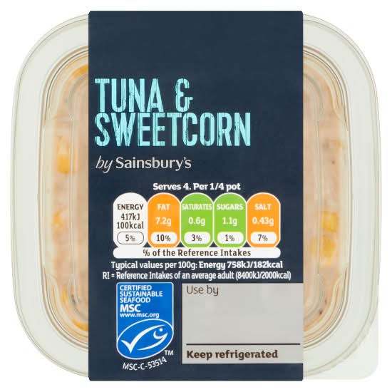 Sainsbury's Tuna & Sweetcorn (220g)