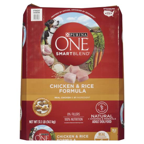 Purina One Smart Blend Formula Adult Dry Dog Food (Chicken & Rice)