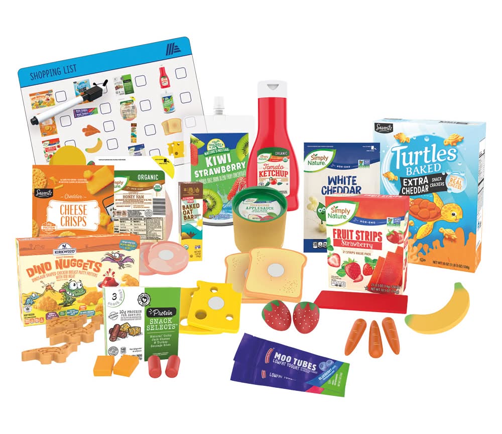 ALDI PLAY Aldi Play Shopping Set Kit, Kids Deli Snacks