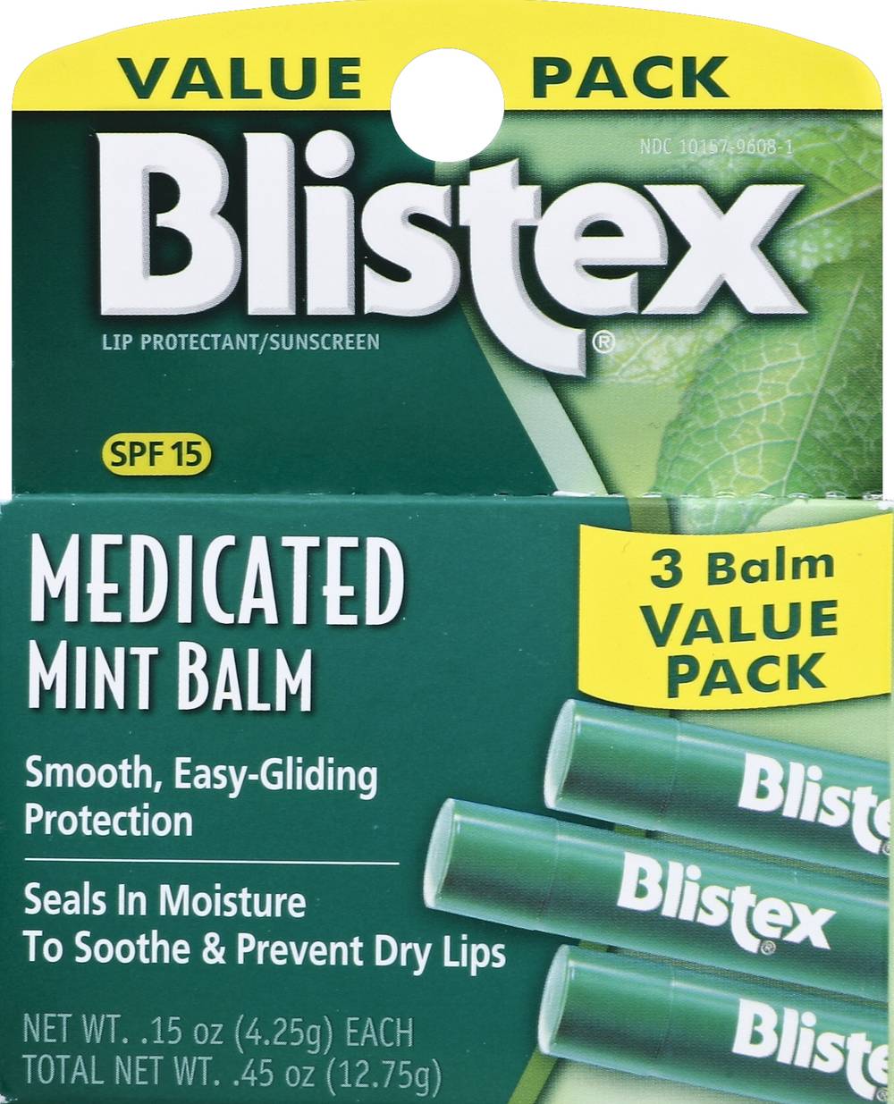 Blistex Lip Protectant/Sunscreen Medicated Mint Balm Spf 15 (12.75 g)