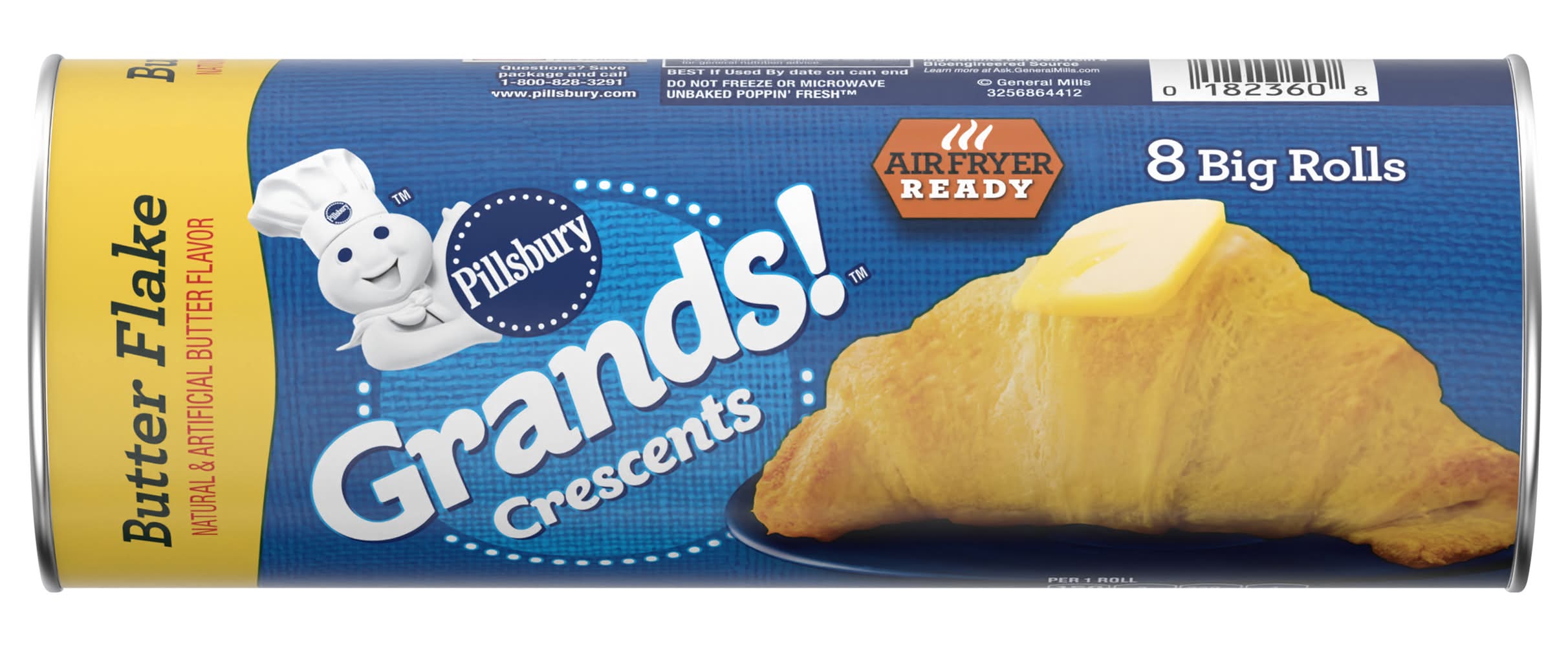 Pillsbury Grands Crescents Dinner Rolls, Butter (12 oz, 8 ct)