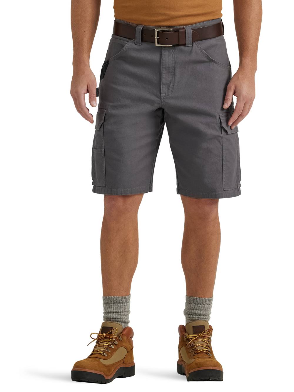 Wrangler Men's Graphite Woven Carpenter Shorts (34) | 112353326-34