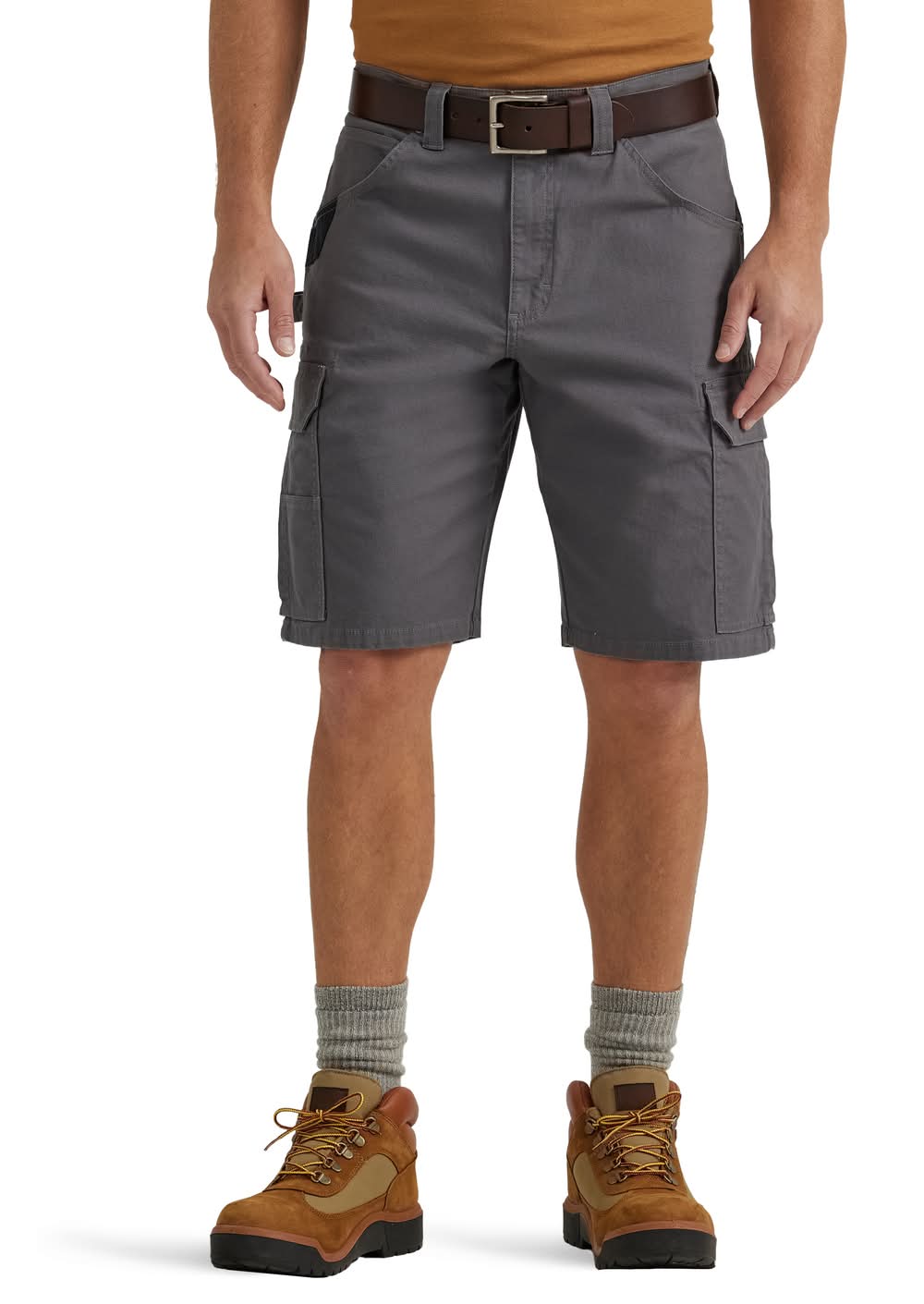 Wrangler Men's Graphite Woven 11-in Carpenter shorts ( Size: 38 )