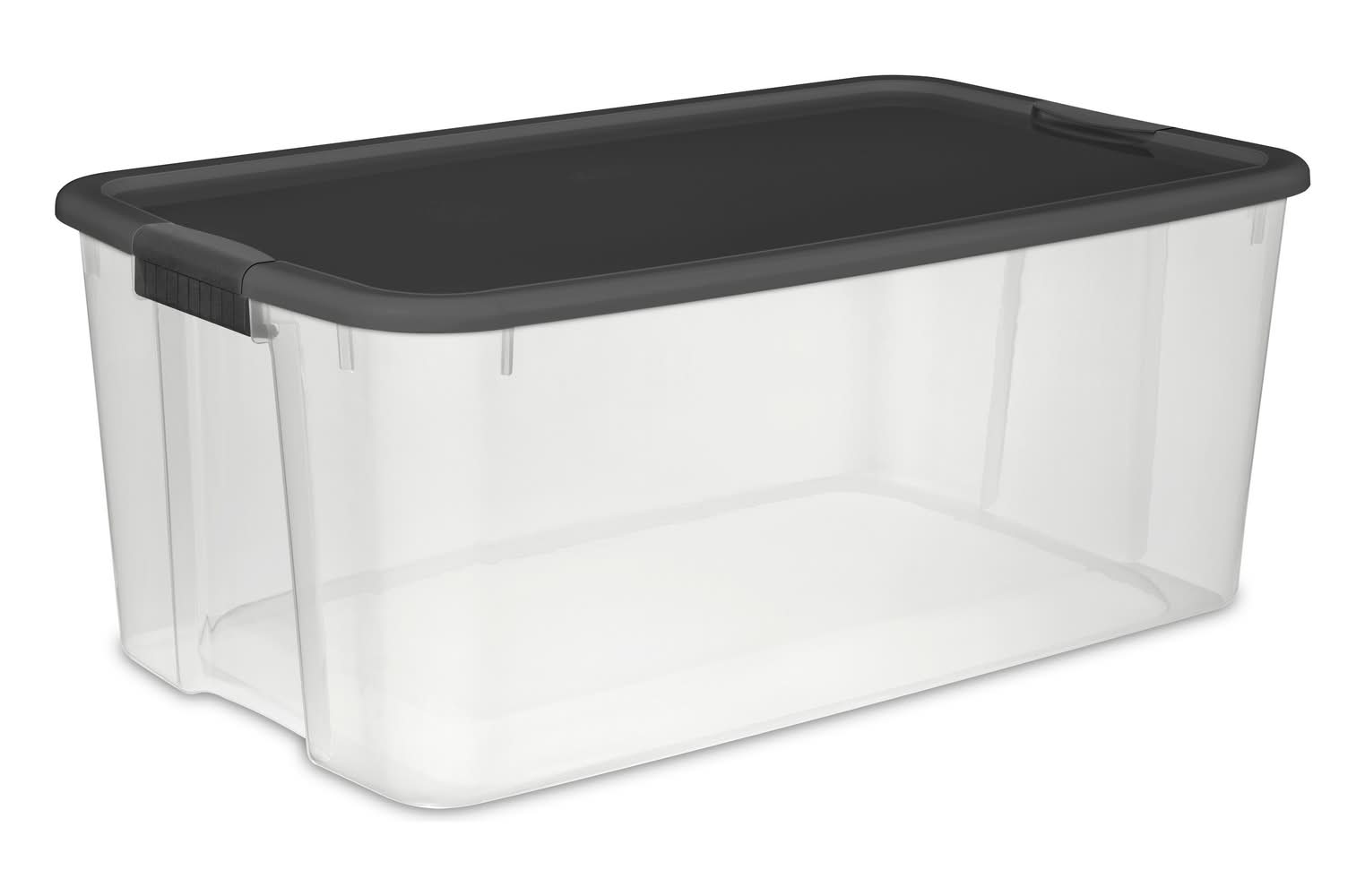 Sterilite Ultra Latch Storage Box With Lid 116 Qt, Clear-Gray
