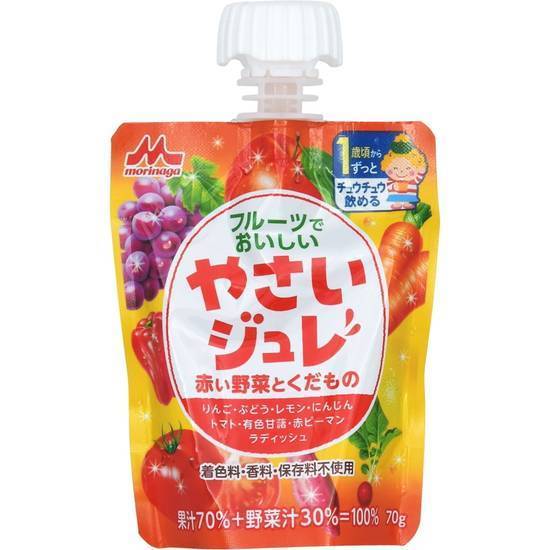 森永乳業 おいしいやさいジュレ赤い野菜 70g