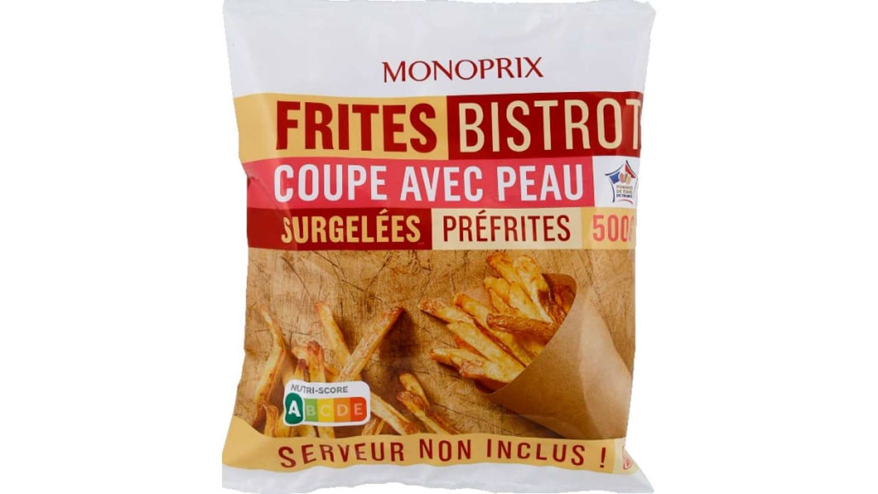 Monoprix - Frites bistrot au four avec peau (500g)