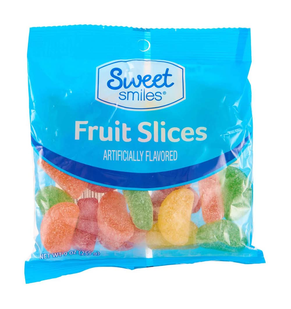 Sweet Smiles Fruit Slices Candy 9 Oz
