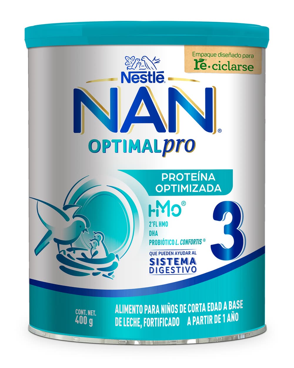NAN · Fórmula de crecimiento optipro 3 (400 g)