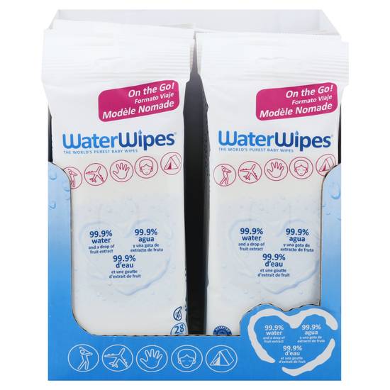 Waterwipes Plastic-Free Original Baby Wipes, Unscented & Hypoallergenic For Sensitive Skin
