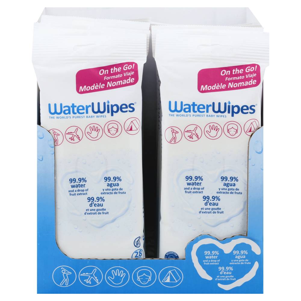 WaterWipes Plastic-Free Original Baby Wipes, Unscented & Hypoallergenic For Sensitive Skin