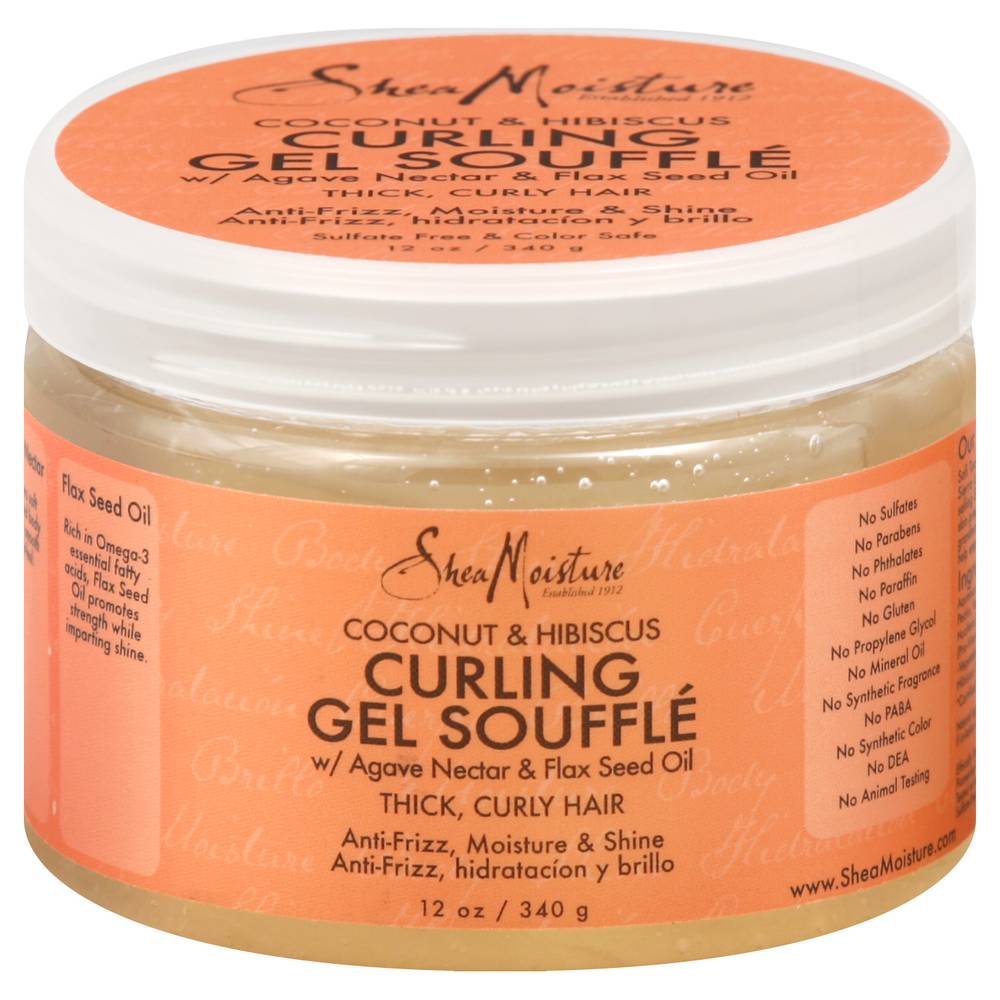 SheaMoisture Curling Gel Souffle Coconut & Hibiscu (12 oz)