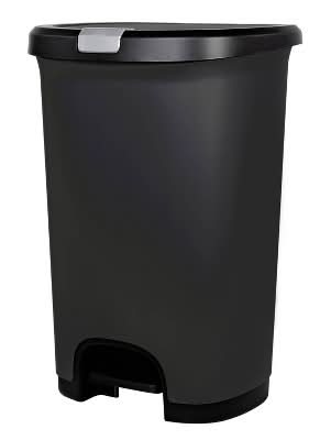 Hefty Step Trash Can, Gray