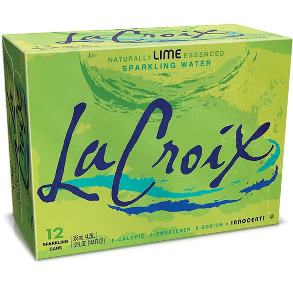 LaCroix Natural Sparkling Wate, Lime (12 x 12 fl oz)