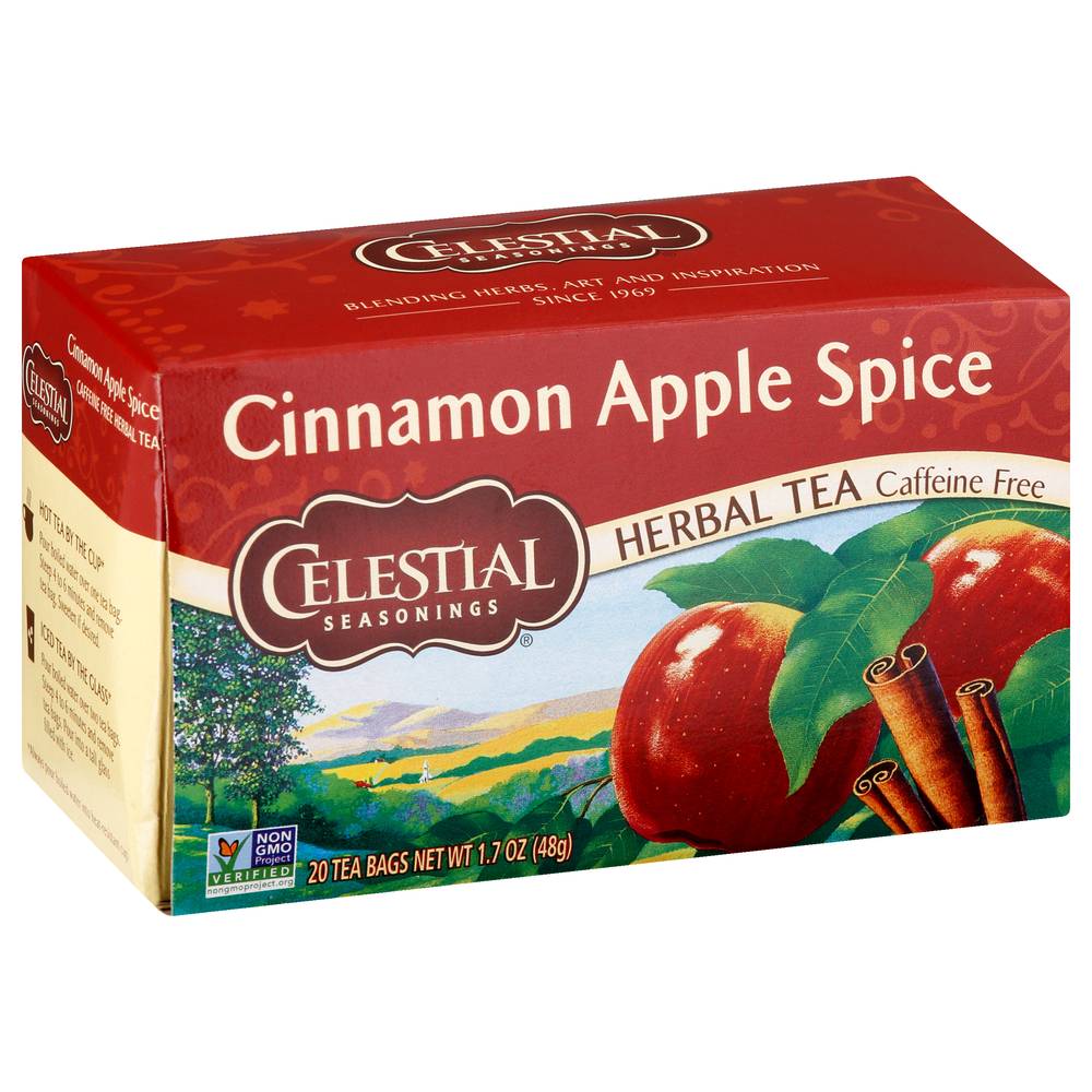 Celestial Seasonings Herbal Tea Bags, Cinnamon-Apple Spice (1.7 oz, 20 ct)