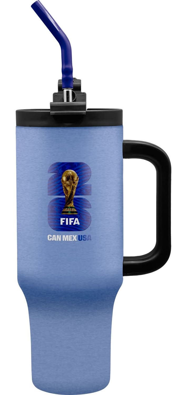 In Motion Design Fifa World Cup 2026 Stainless Steel Tumbler 40 oz, Light Blue