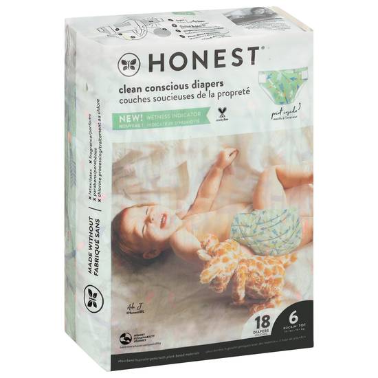 Honest Size 6 Clean Conscious Diapers (18 ct)